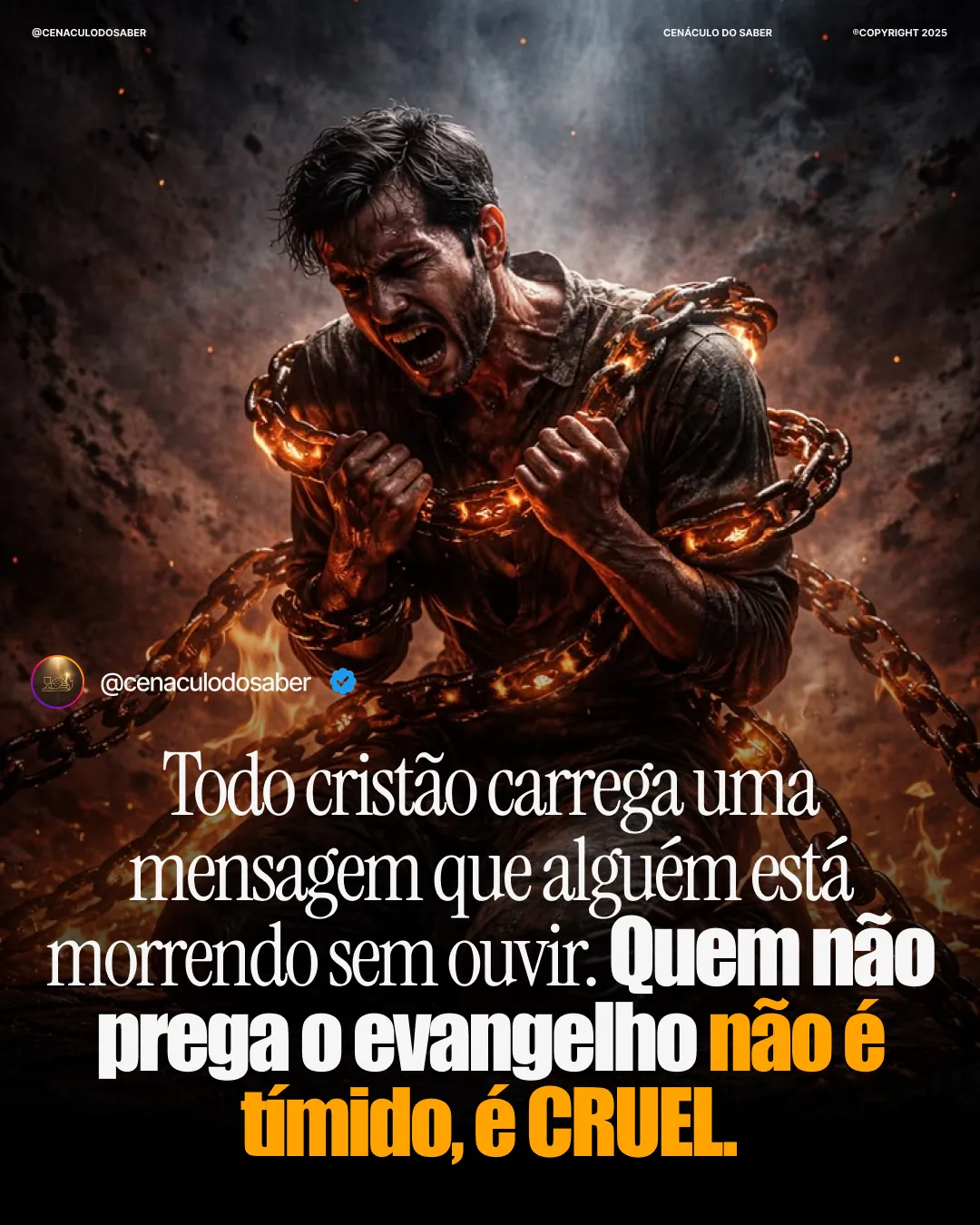 Publicação do Cenáculo do Saber no Instagram