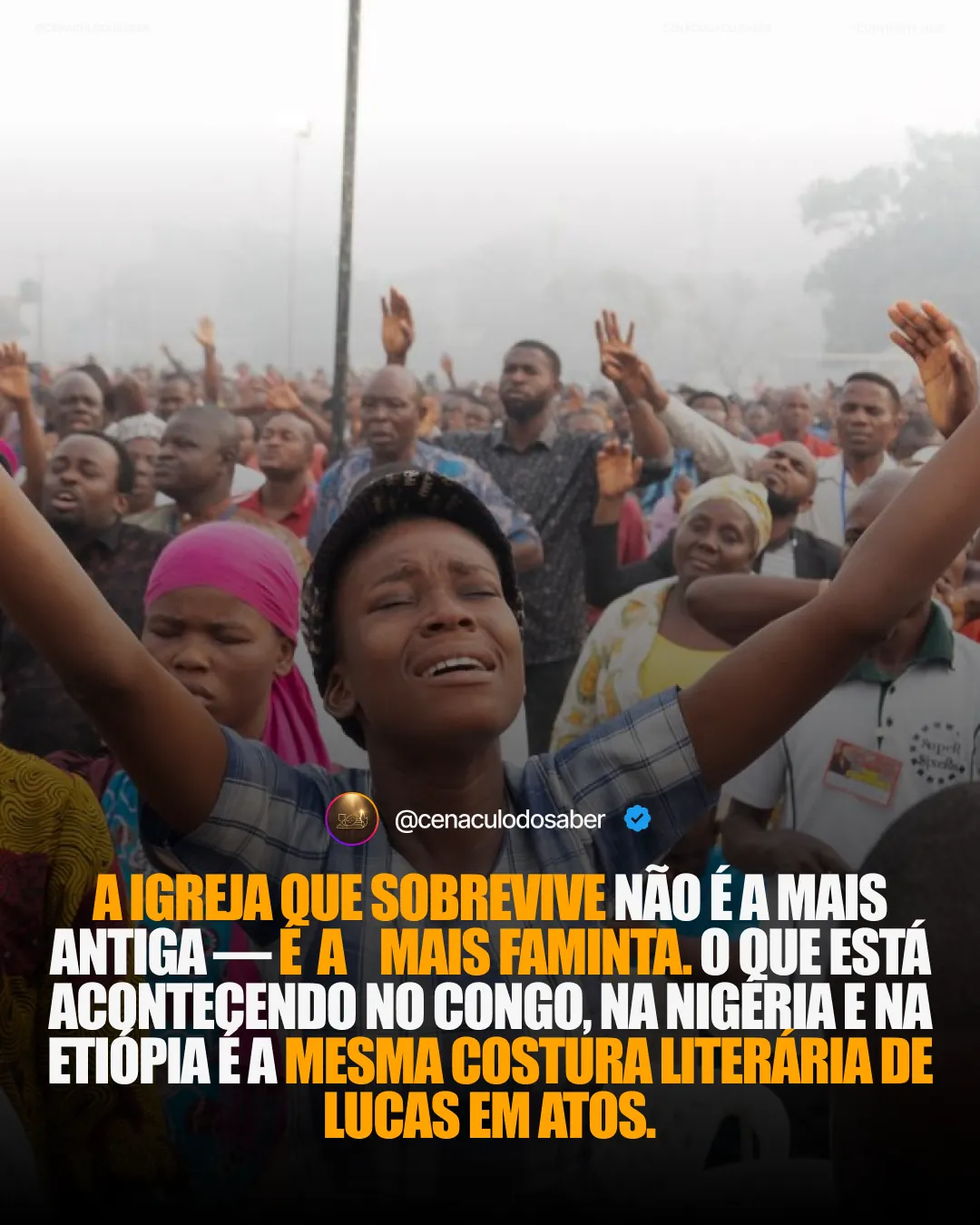 Publicação do Cenáculo do Saber no Instagram