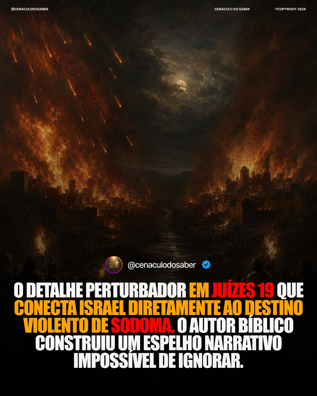 Publicação do Cenáculo do Saber no Instagram